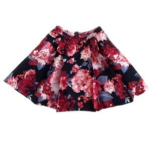 B. Darlin Floral A-line Mini Skirt